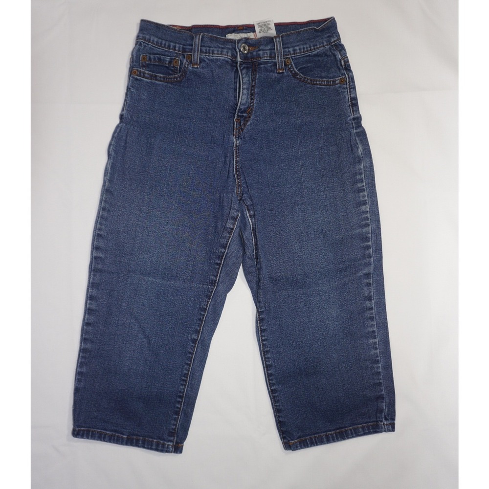 Levi's Size 6 Blue Denim 512 Perfectly Slimming Capri Jeans